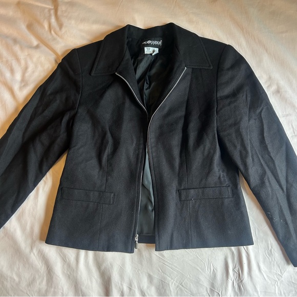 Sag Harbor Black Zip-Up Blazer – Petite 8 - Picture 1 of 4